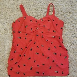 Bathing Suit top with Pineapples